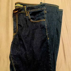 Old Navy Dark Wash Rockstar Mid-rise Jeans 12 Long